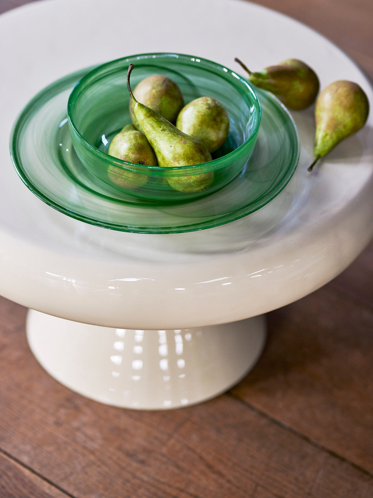 Amelie Schale, Grün, Glas in Green präsentiert im Onlineshop von KAQTU Design AG. Schale ist von Bloomingville