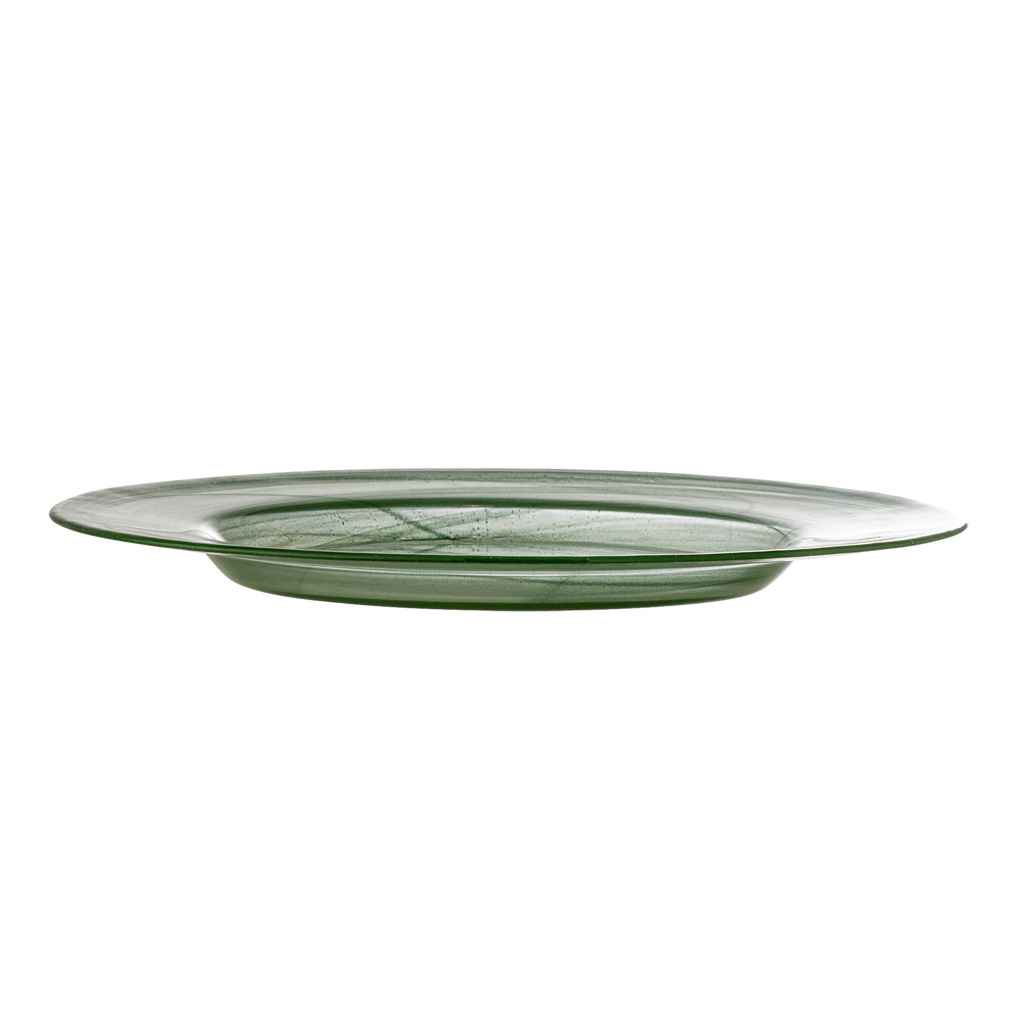 Amelie Teller, Grün, Glas in Green präsentiert im Onlineshop von KAQTU Design AG. Teller ist von Bloomingville