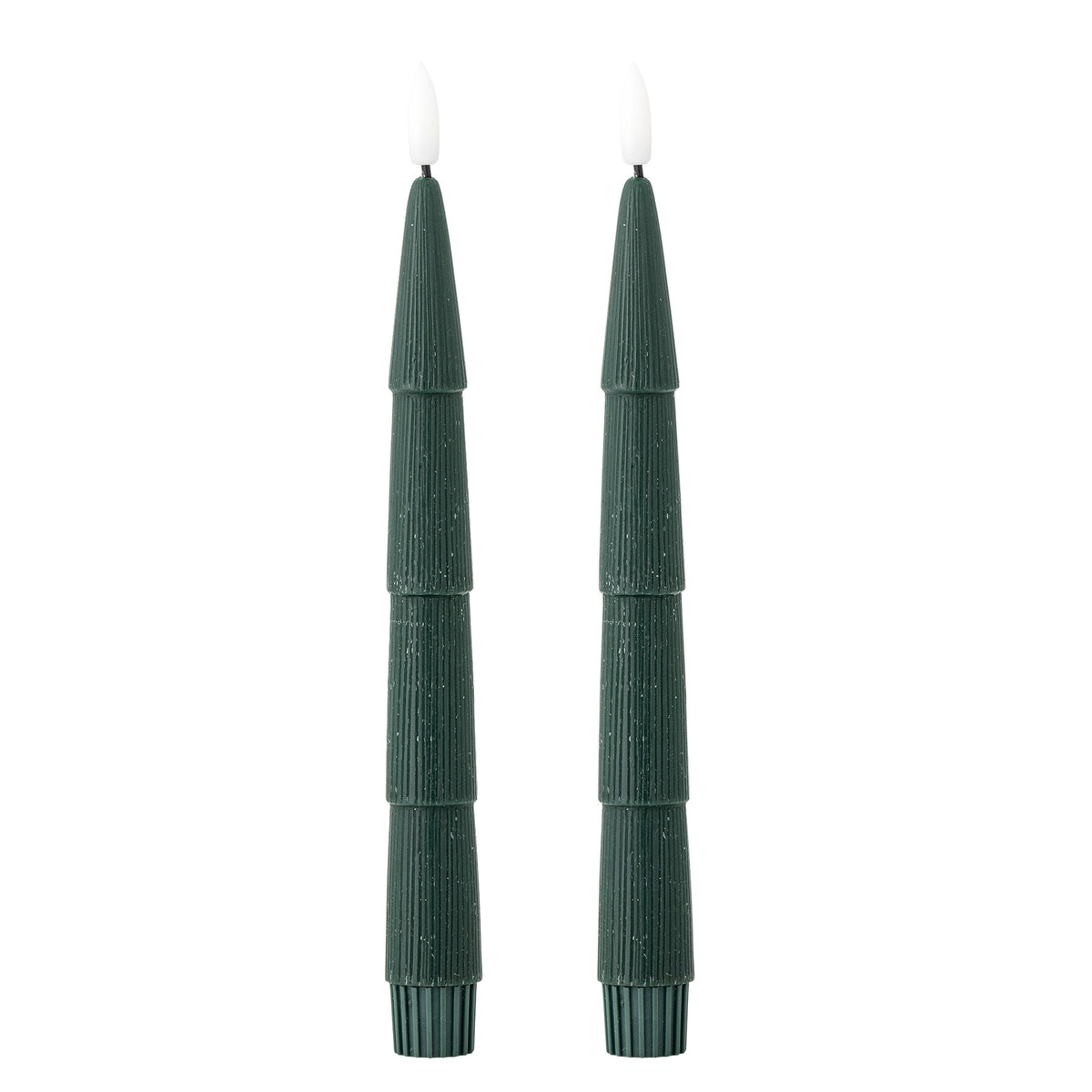 Ponza LED Candle, Grün, Paraffine in Green präsentiert im Onlineshop von KAQTU Design AG. Kerzen ist von Bloomingville