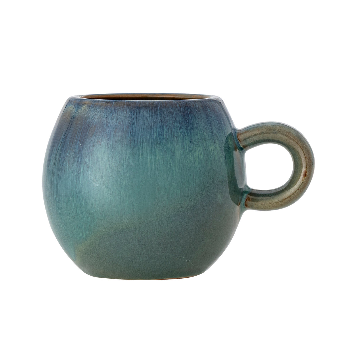Paula Tasse, Grün, Steingut in Grün präsentiert im Onlineshop von KAQTU Design AG. Tasse ist von Bloomingville