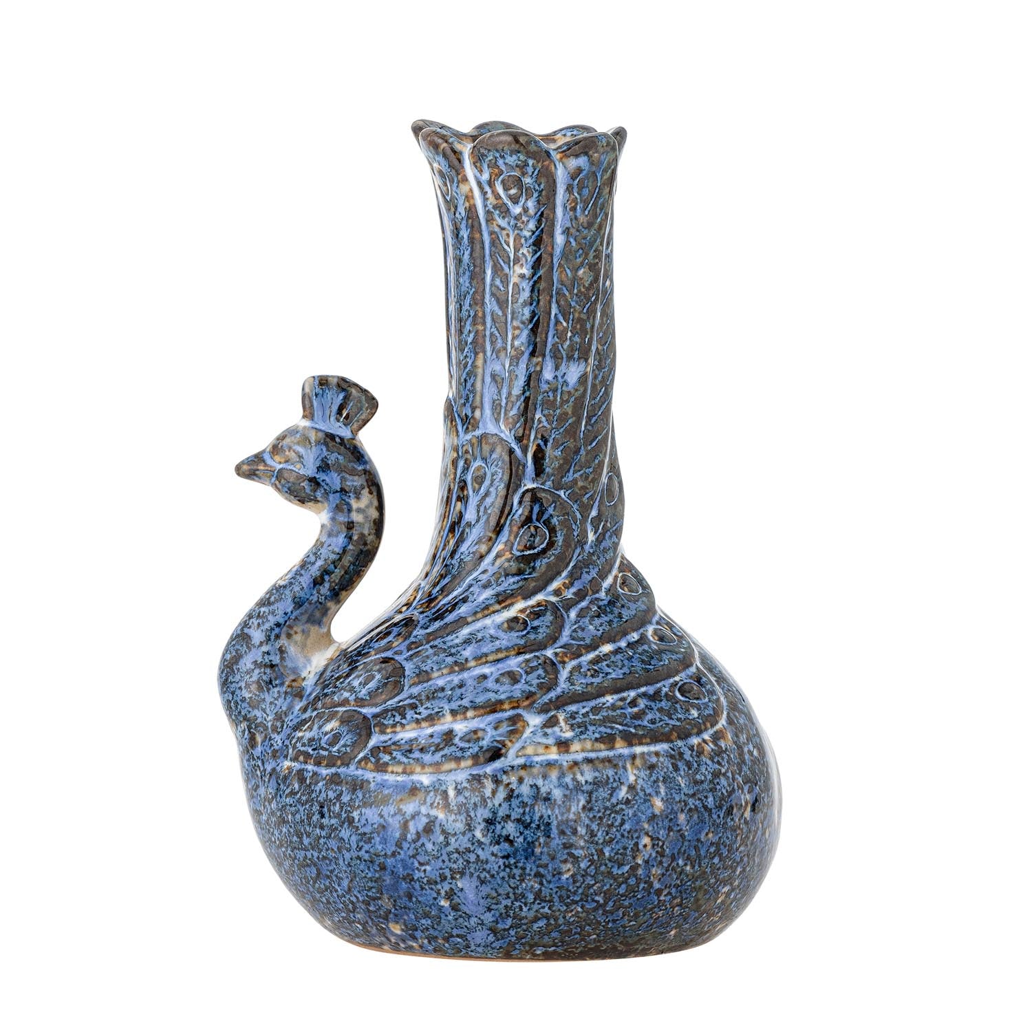 Entdecken Sie die Kali Vase aus tiefblauem Steingut von Creative Collection – ein stilvolles Unikat, das jedem Raum Eleganz verleiht.