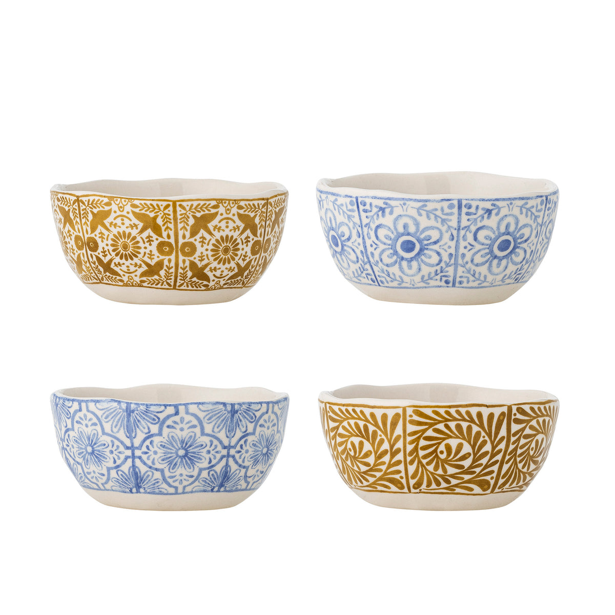 Milton Schale, Blau, Steingut in Blau präsentiert im Onlineshop von KAQTU Design AG. Schale ist von Creative Collection