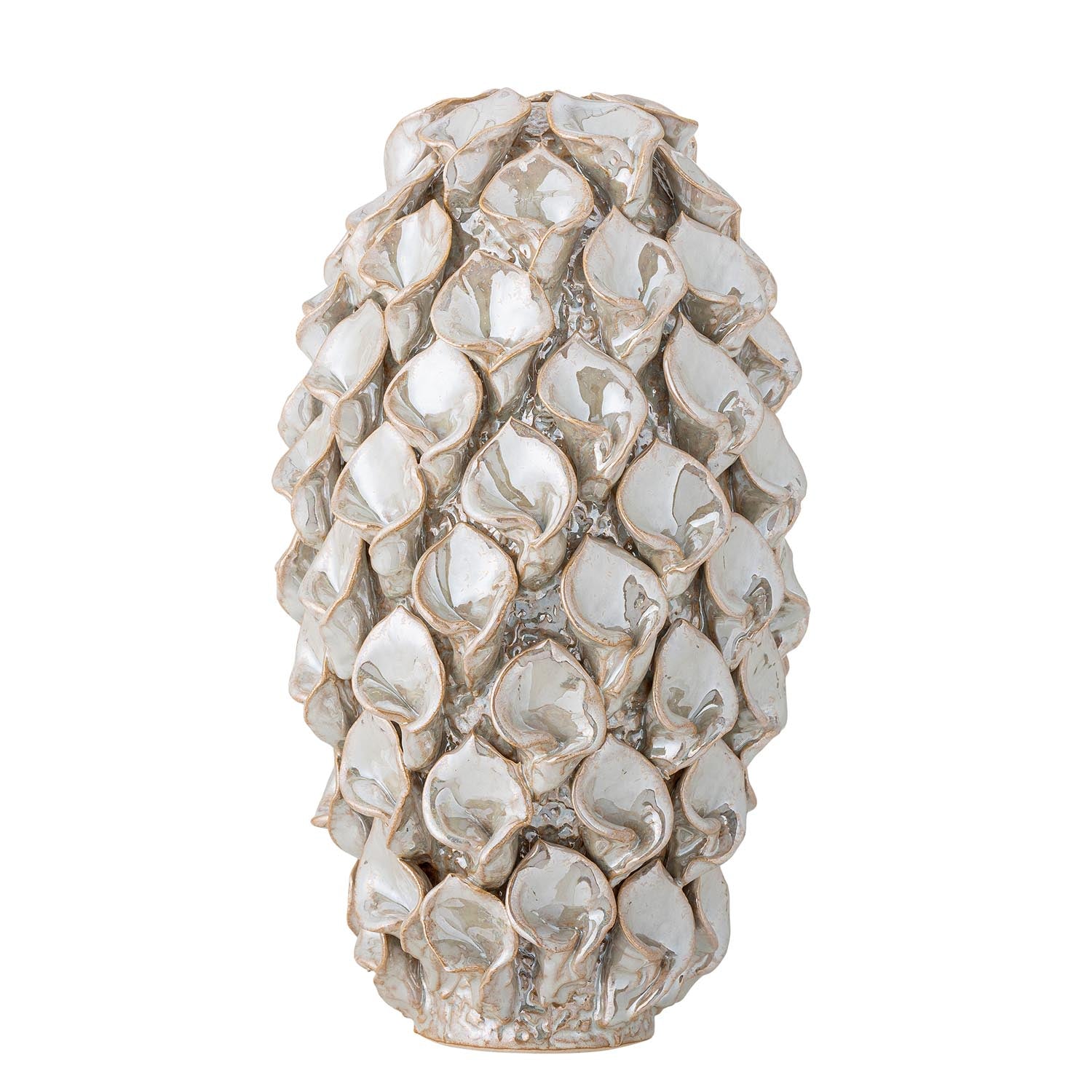 Glenda Deko, Weiss, Steingut in Weiss präsentiert im Onlineshop von KAQTU Design AG. Kunstgegenstände ist von Bloomingville