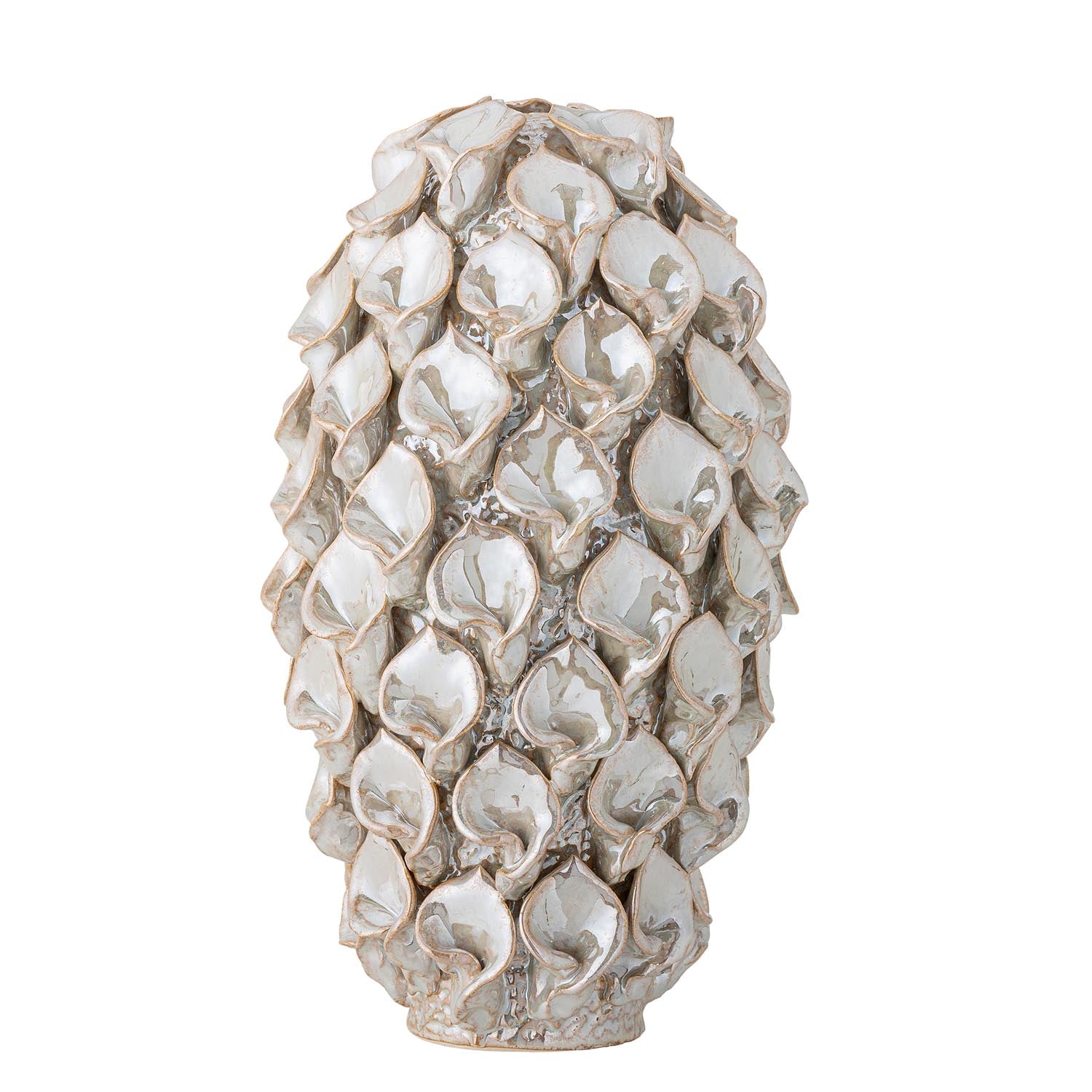 Entdecken Sie die Glenda Deko von Bloomingville – ein einzigartiges Steingut-Objekt in Weiß, das stilvolle Akzente in jedem Raum setzt.