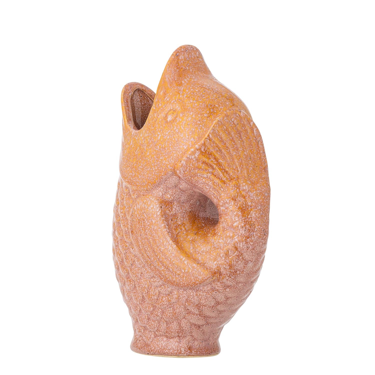 Entdecken Sie die einzigartige Harvey Vase von Creative Collection. Diese braune Steingut-Vase in Fischform ist ein stilvolles Deko-Highlight für jeden Raum.