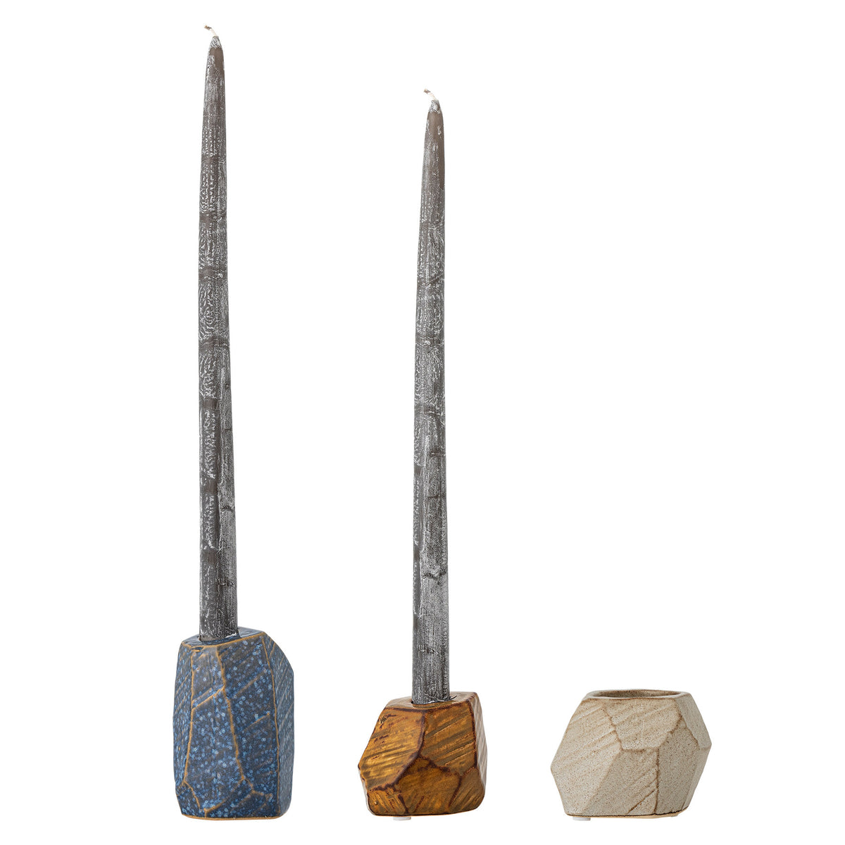 Kimber Votive & Candle Holder, Blau, Steingut in Blau präsentiert im Onlineshop von KAQTU Design AG. Kerzenständer ist von Bloomingville