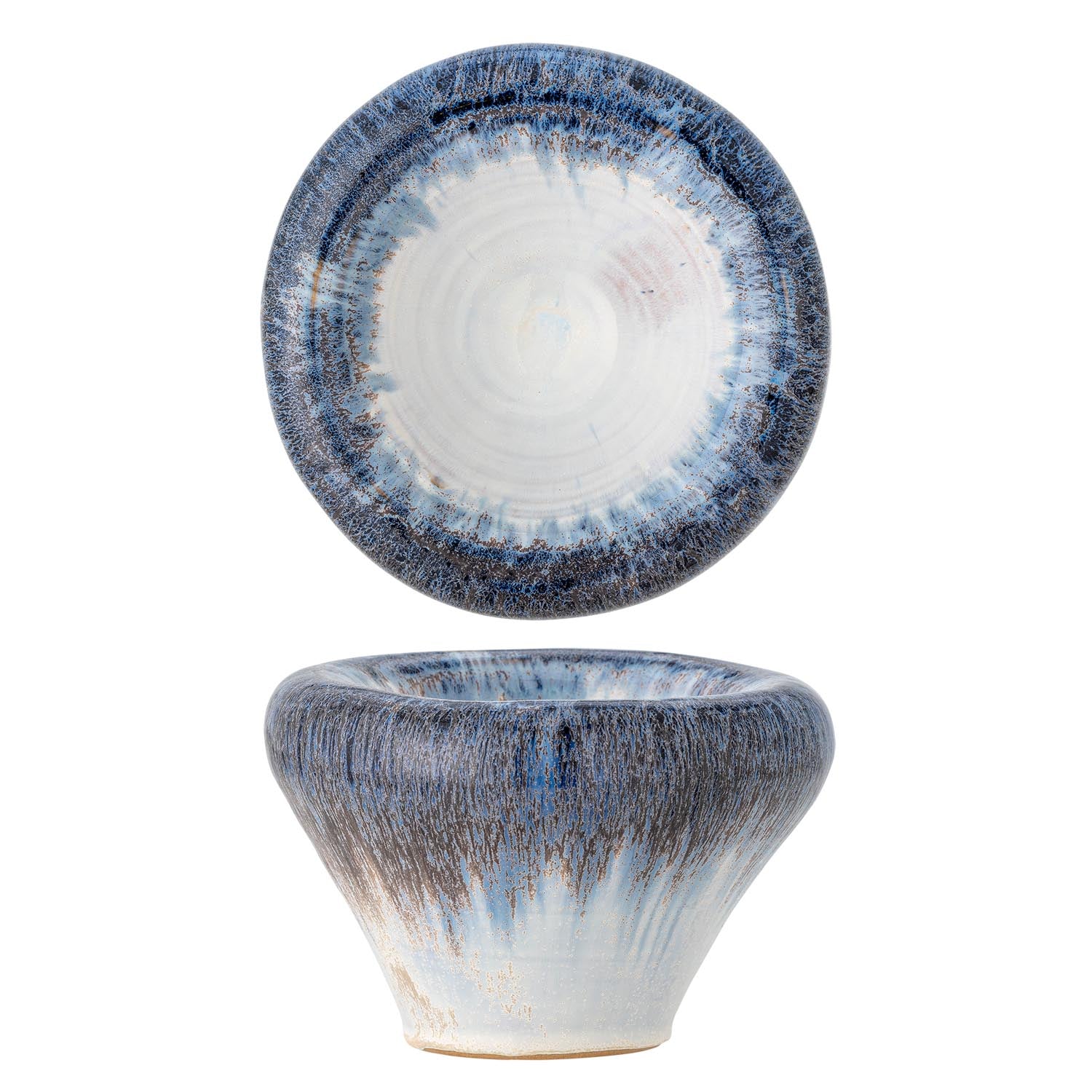 Finna Schale, Blau, Steingut in Blau präsentiert im Onlineshop von KAQTU Design AG. Schale ist von Bloomingville