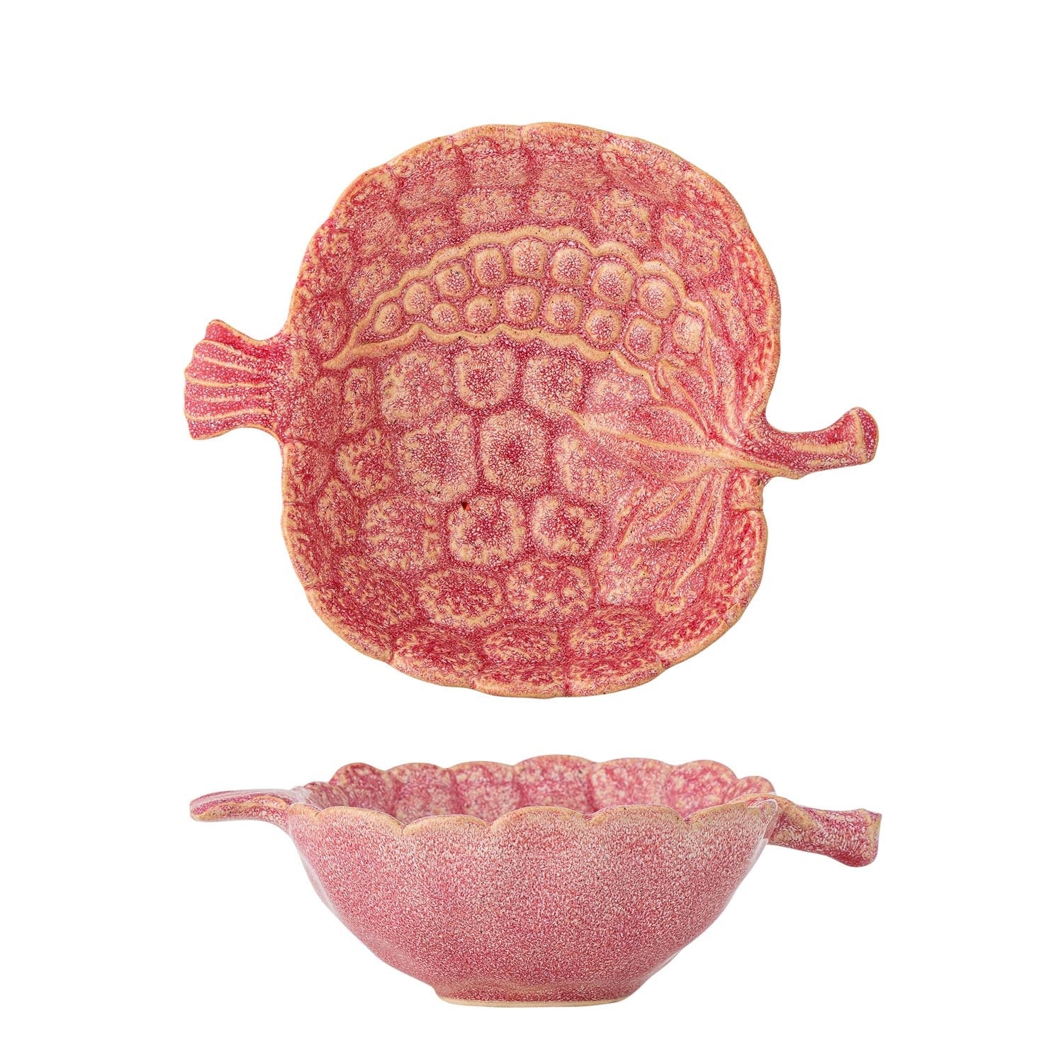 Gideon Schale, Rose, Steingut in Rose präsentiert im Onlineshop von KAQTU Design AG. Schale ist von Creative Collection