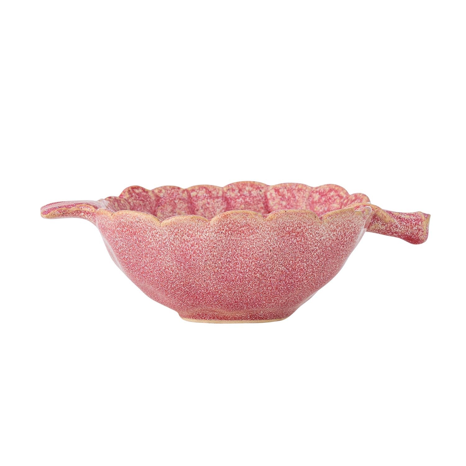 Die handgefertigte Gideon Schale in zartem Rosé aus Steinzeug vereint modernes Design und Funktionalität – ideal für jeden Anlass.