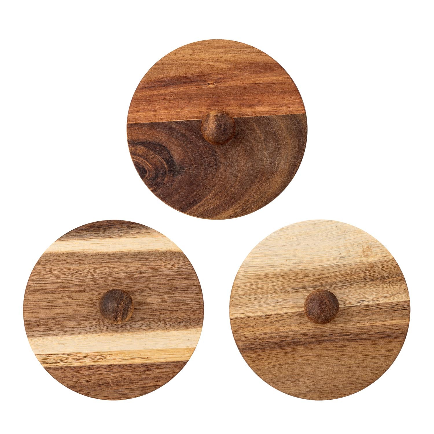 Das stilvolle Madge Gefäß mit Deckel aus robustem Steingut und elegantem Akazienholz ist ideal zur Aufbewahrung von Lebensmitteln.