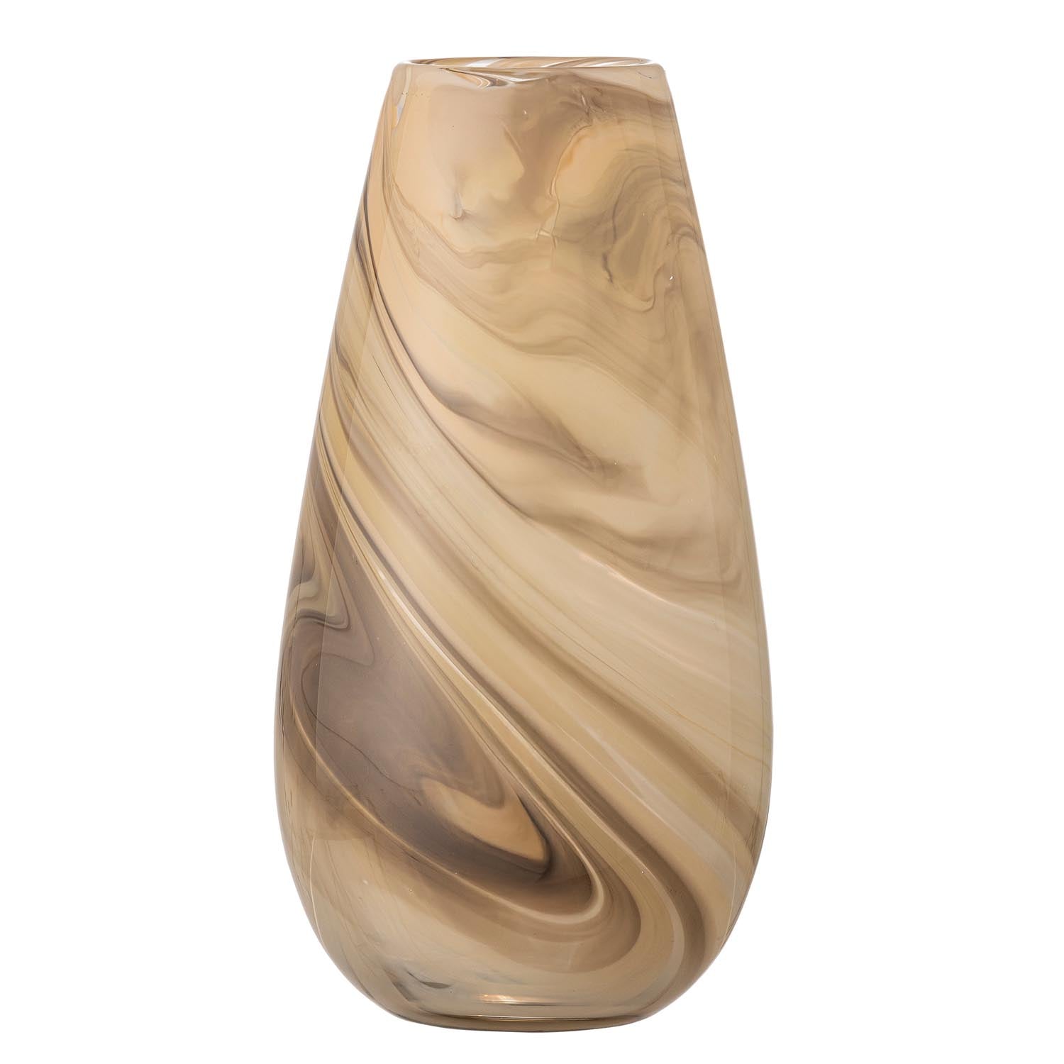 Algar Vase, Braun, Glas in Braun präsentiert im Onlineshop von KAQTU Design AG. Vase ist von Bloomingville