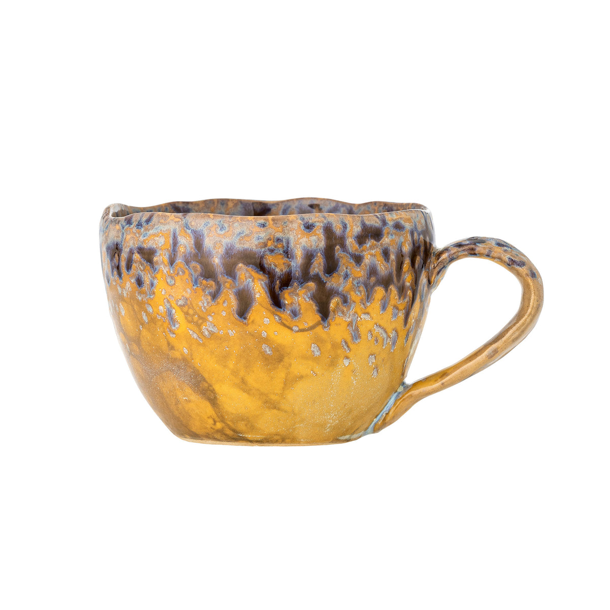 Milani Tasse, Gelb, Steingut in Gelb präsentiert im Onlineshop von KAQTU Design AG. Tasse ist von Bloomingville