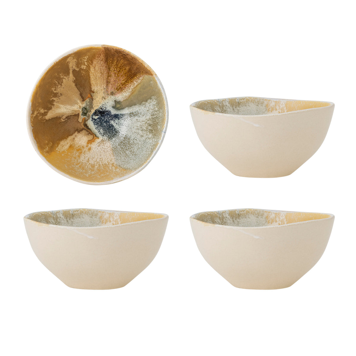 Lacey Schale, Gelb, Steingut in Gelb präsentiert im Onlineshop von KAQTU Design AG. Schale ist von Creative Collection