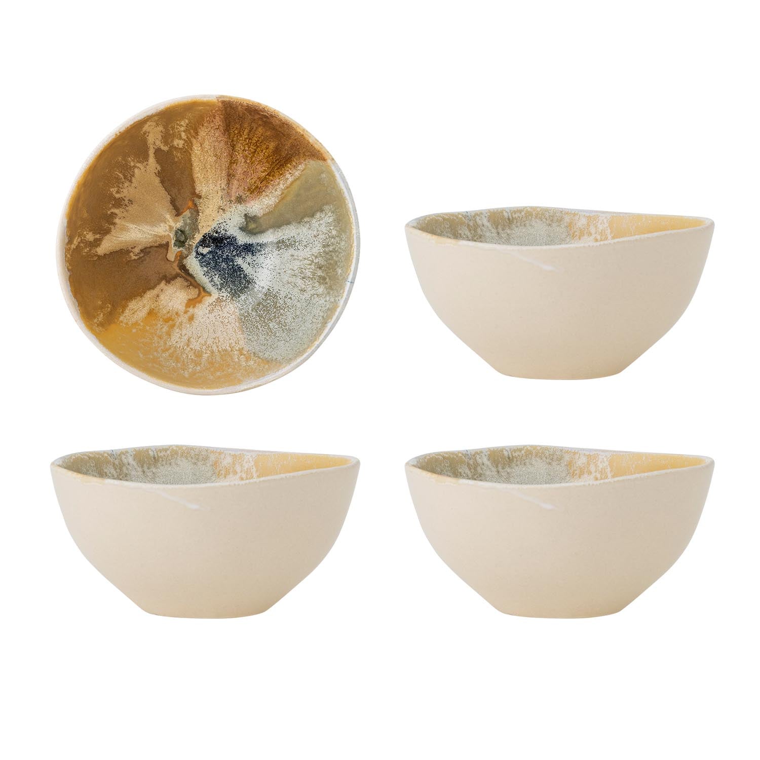 Die Lacey Schale in Gelb aus Steingut vereint stilvolles Design und Funktionalität. Ideal zum Servieren und Dekorieren!