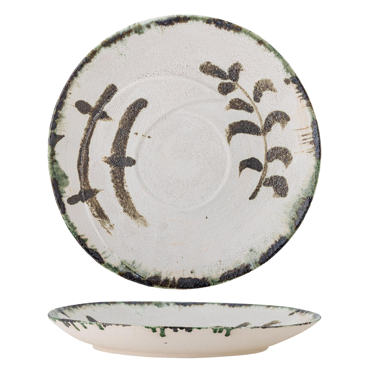 Hadyn Tablett, Weiss, Steingut in Weiss präsentiert im Onlineshop von KAQTU Design AG. Tablett ist von Bloomingville