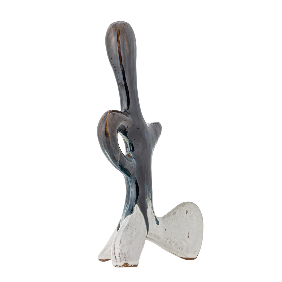 Harlan Deko, Blau, Steingut in Blau präsentiert im Onlineshop von KAQTU Design AG. Kunstgegenstände ist von Bloomingville