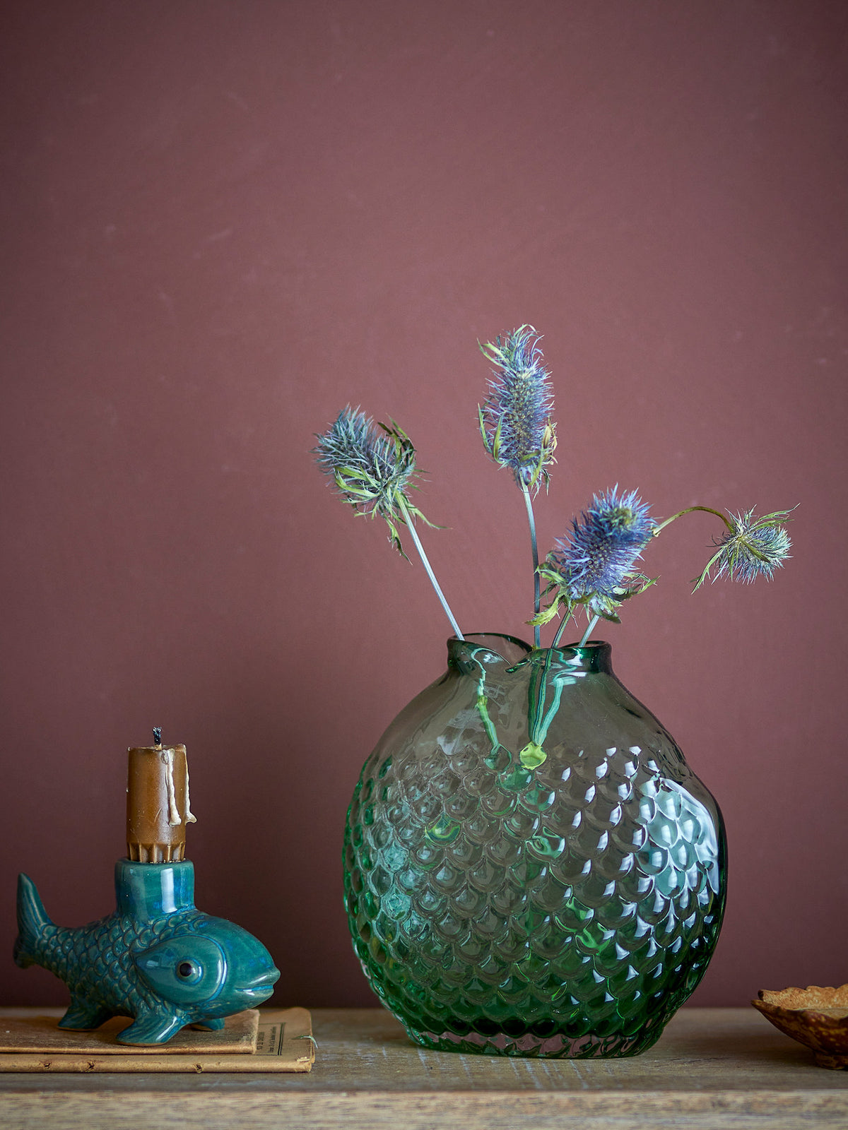 Bree Vase, Grün, Glas in Grün präsentiert im Onlineshop von KAQTU Design AG. Vase ist von Creative Collection