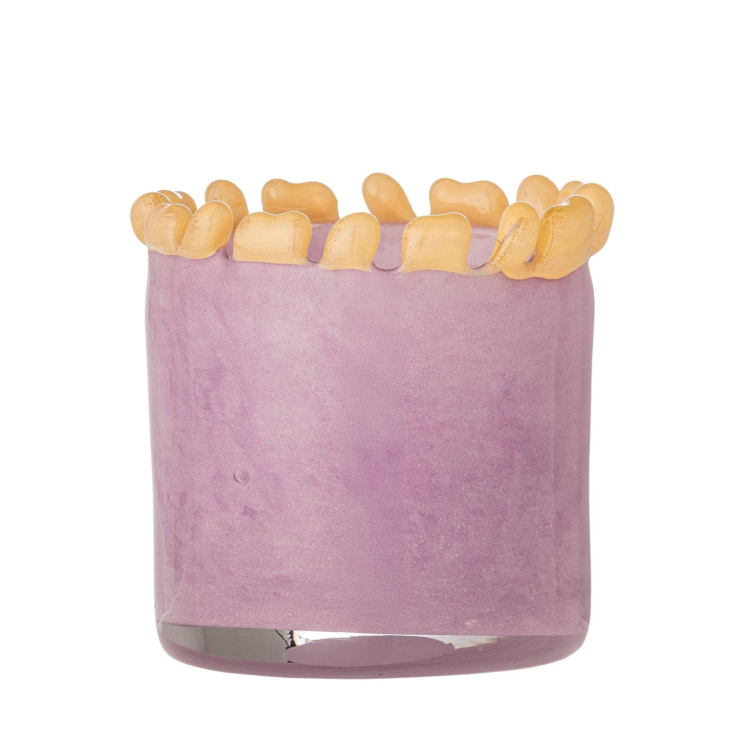Edger Teelichthalter, Violett, Glas in Lila präsentiert im Onlineshop von KAQTU Design AG. Kerzenständer ist von Bloomingville