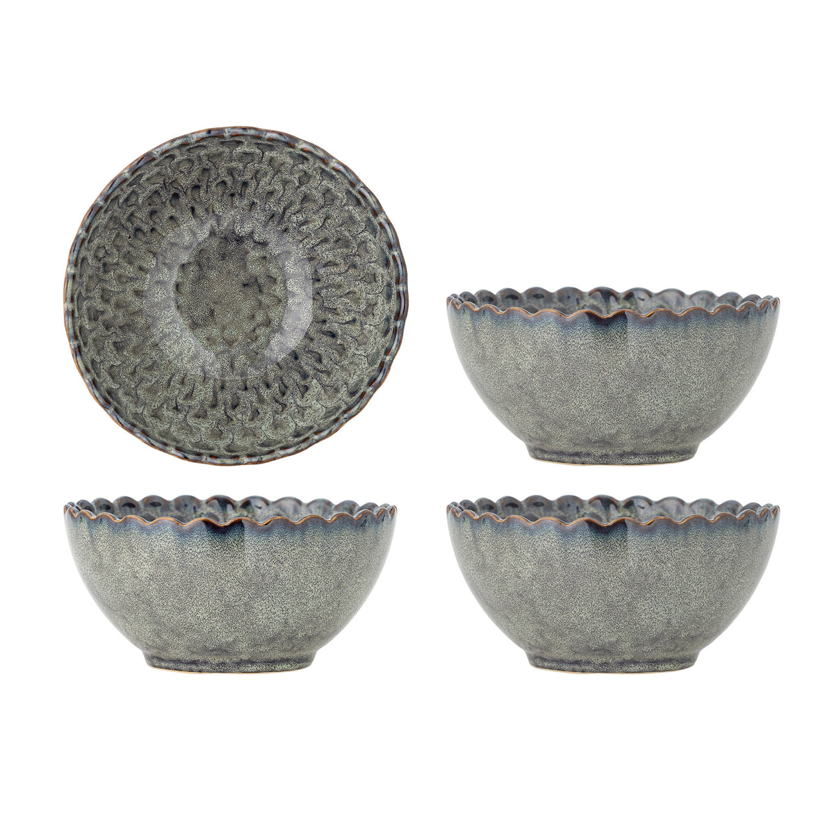 Katrina Schale, Grau, Steingut in Grey präsentiert im Onlineshop von KAQTU Design AG. Schale ist von Creative Collection