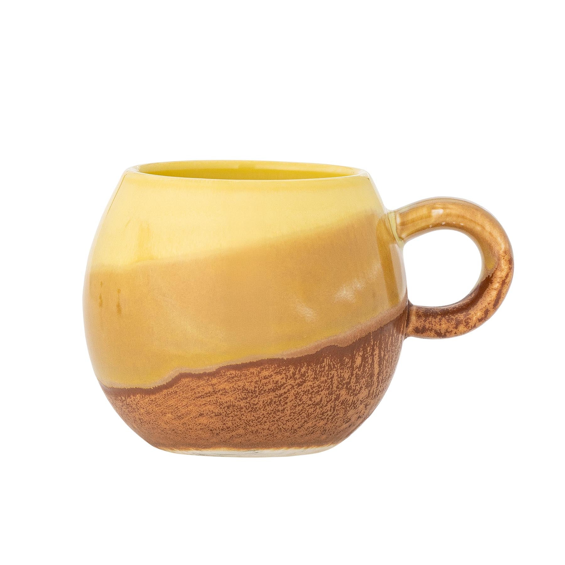 Paula Tasse, Gelb, Steingut in Yellow präsentiert im Onlineshop von KAQTU Design AG. Tasse ist von Bloomingville