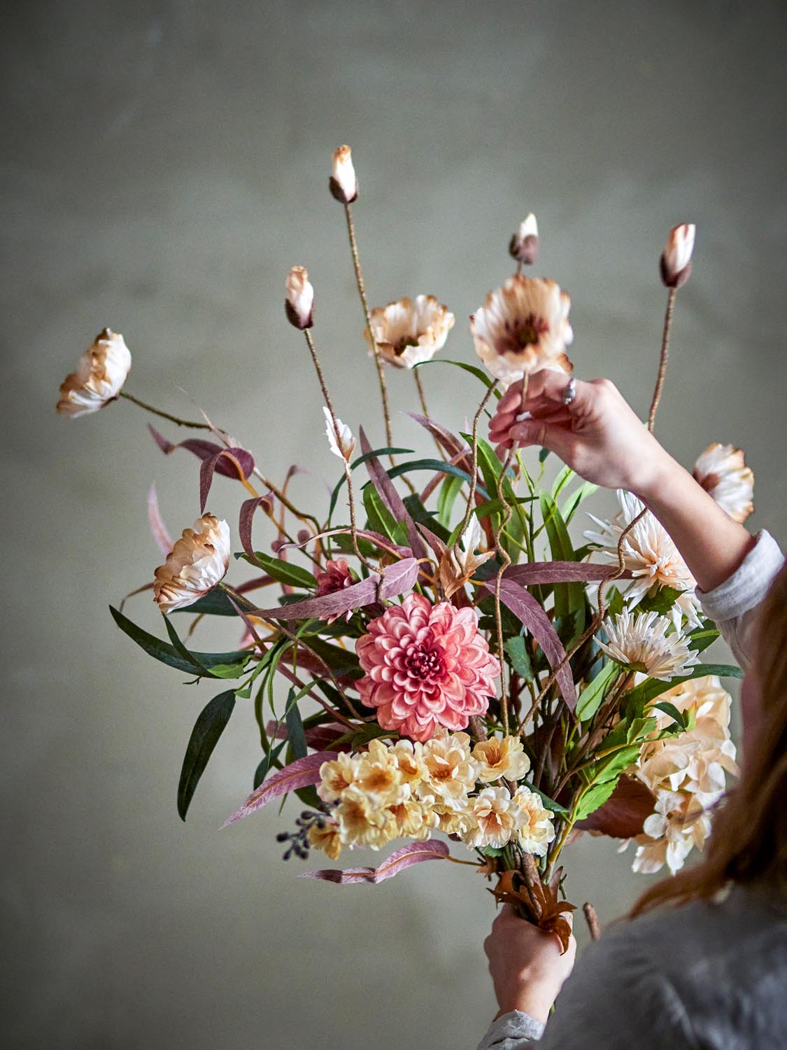 Hazy Blumenstrauß, Natur, Künstliche Blumen in Nature präsentiert im Onlineshop von KAQTU Design AG. Kunstpflanze ist von Bloomingville