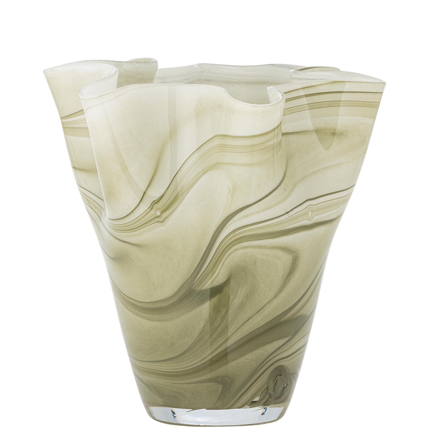 Toryn Vase, Grün, Glas in Green präsentiert im Onlineshop von KAQTU Design AG. Vase ist von Creative Collection