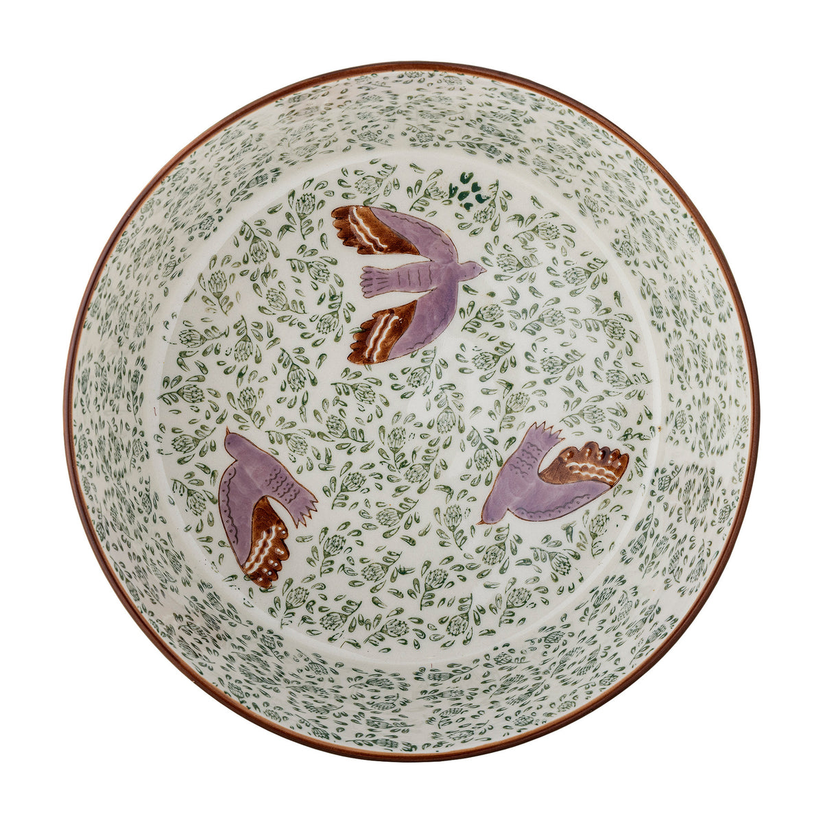 Hezha Schale, Grün, Steingut in Green präsentiert im Onlineshop von KAQTU Design AG. Schale ist von Bloomingville