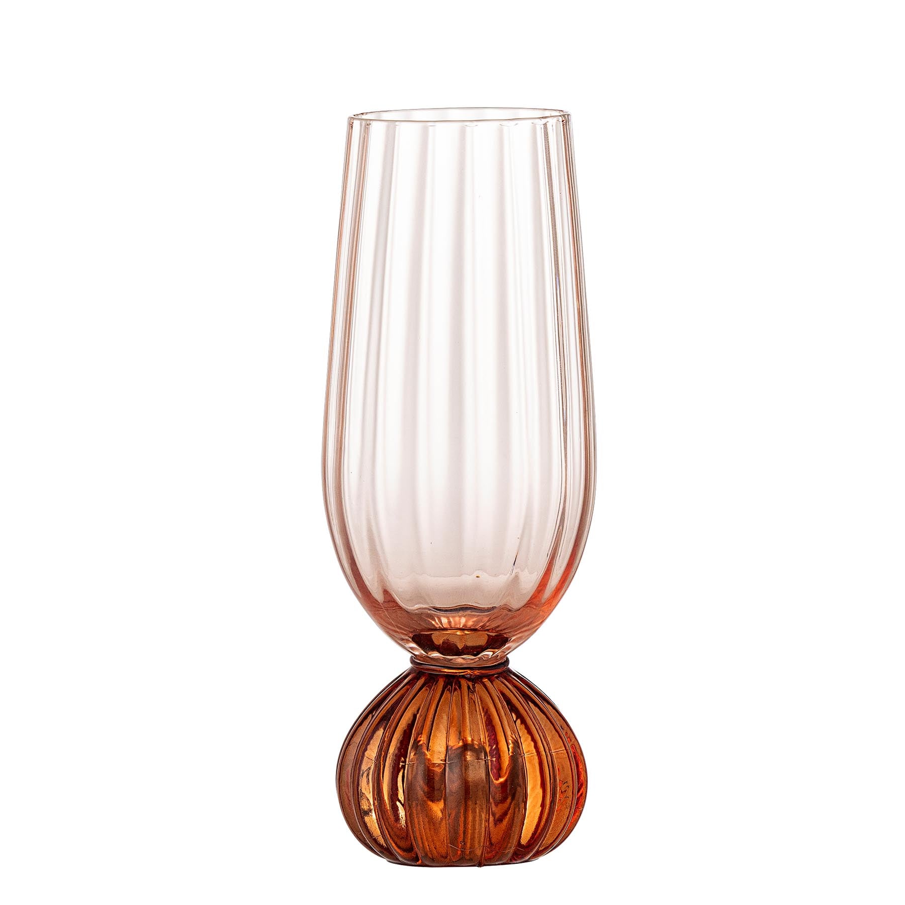 Taurin Champagnerglas, Rose, Glas in Rose präsentiert im Onlineshop von KAQTU Design AG. Glas ist von Bloomingville