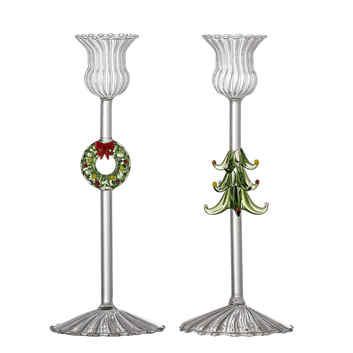 Branton Kerzenhalter, Klar, Glas in Clear präsentiert im Onlineshop von KAQTU Design AG. Kerzenständer ist von Bloomingville