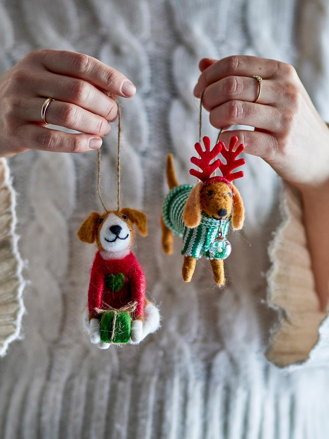 Monty Ornament, Bunt, Wolle in Multi präsentiert im Onlineshop von KAQTU Design AG. Ornament ist von Bloomingville