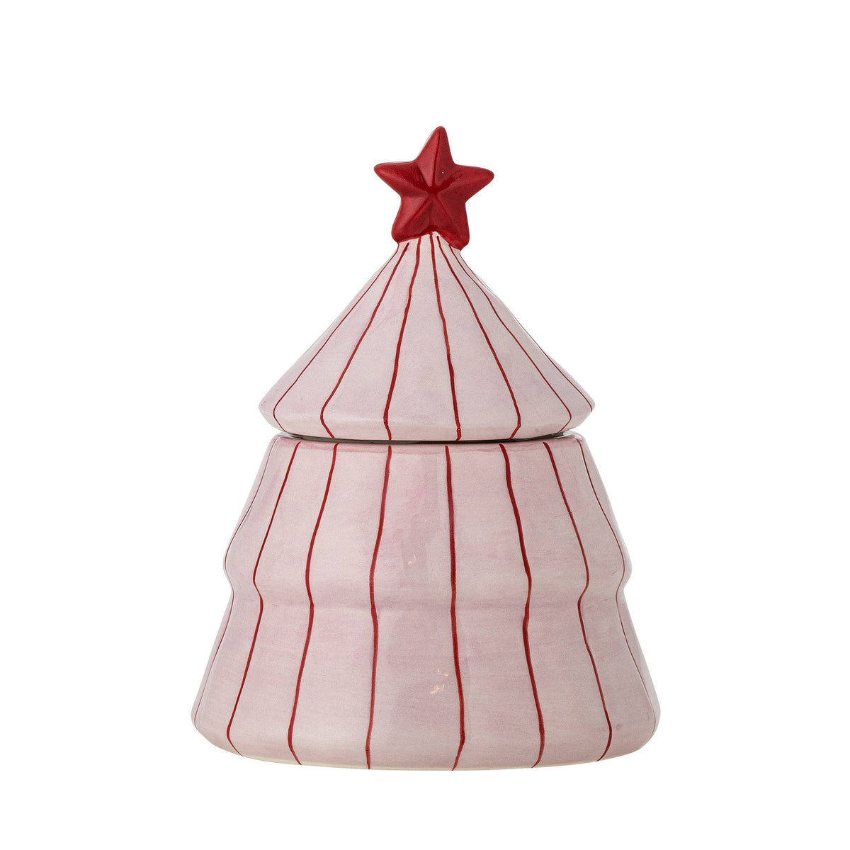 Shirly Gefäss mit Deckel, Rose, Steingut in Rose präsentiert im Onlineshop von KAQTU Design AG. Kanne ist von Bloomingville