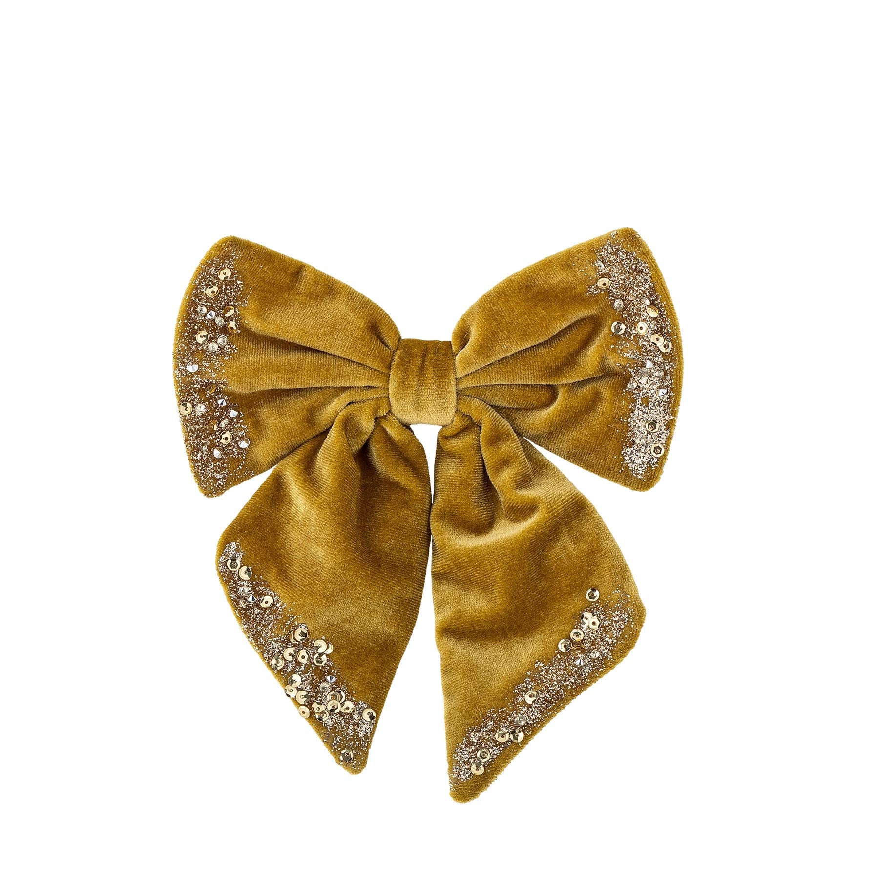 Ruby Dekoration Schleife, Gold, Polyester in Gold präsentiert im Onlineshop von KAQTU Design AG. Kunstgegenstände ist von Bloomingville