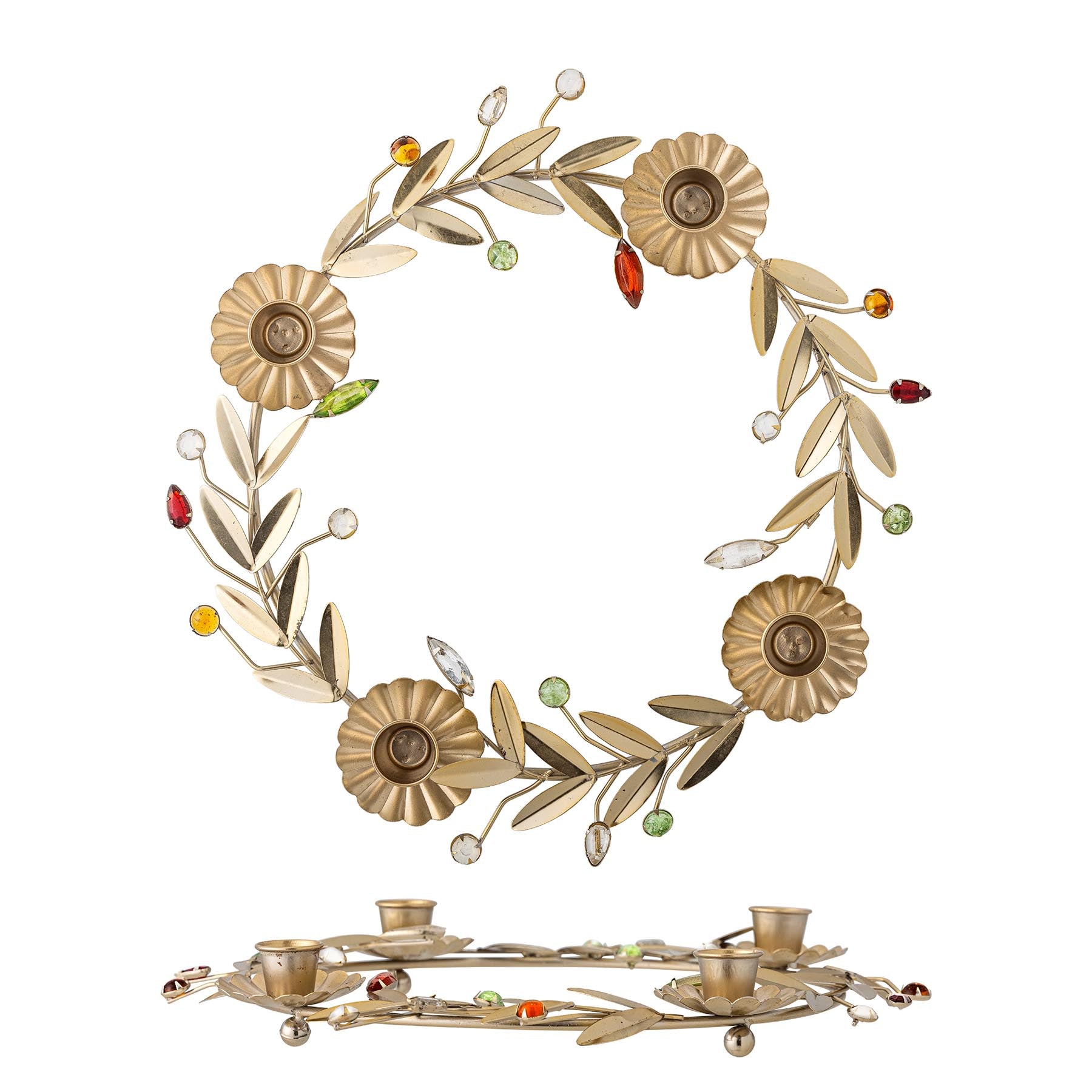 Shankar Adventskerzenständer, Gold, Metall in Gold präsentiert im Onlineshop von KAQTU Design AG. Kerzenständer ist von Bloomingville