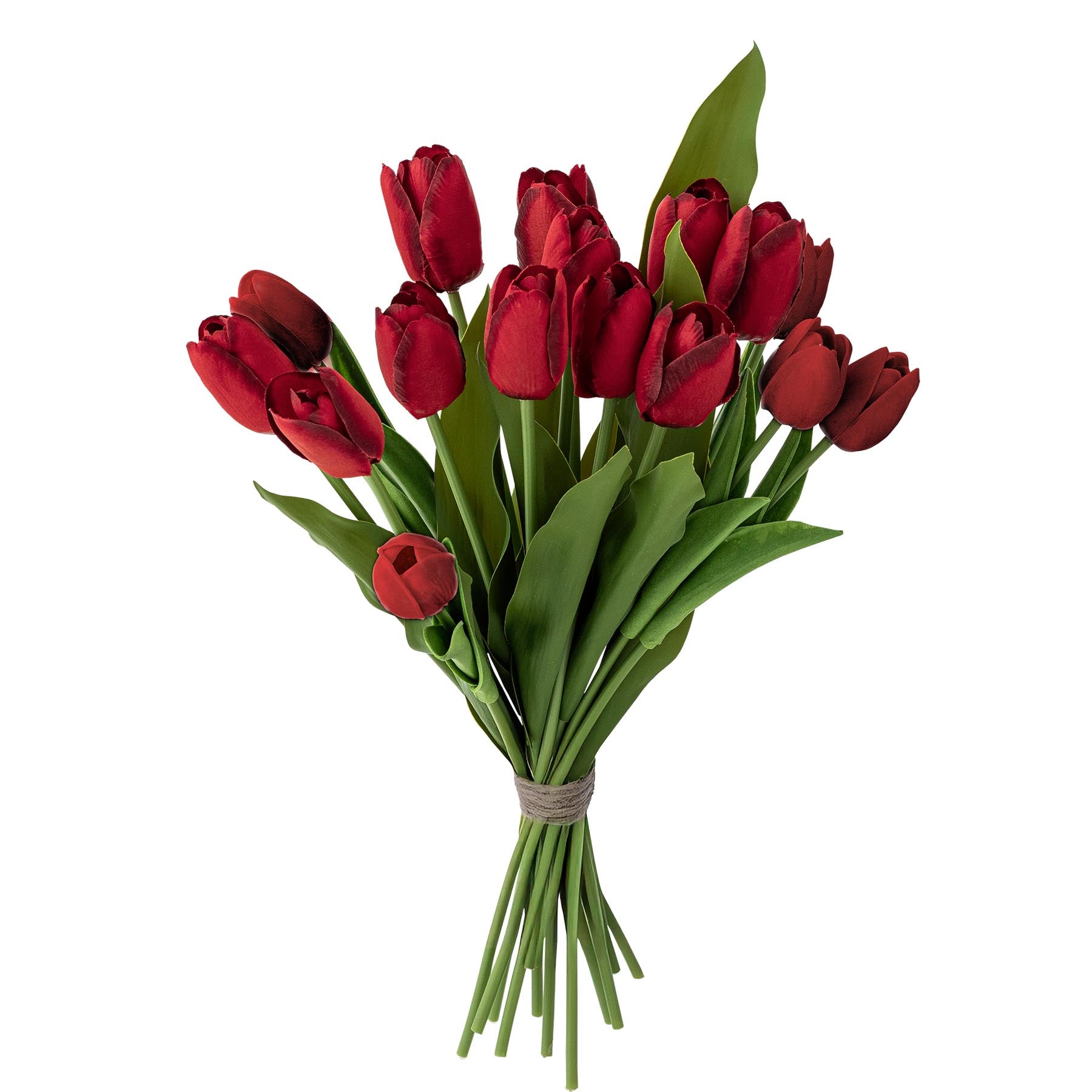 Tulip Blumenstrauß, Rot, Künstliche Blumen in Red präsentiert im Onlineshop von KAQTU Design AG. Kunstpflanze ist von Bloomingville