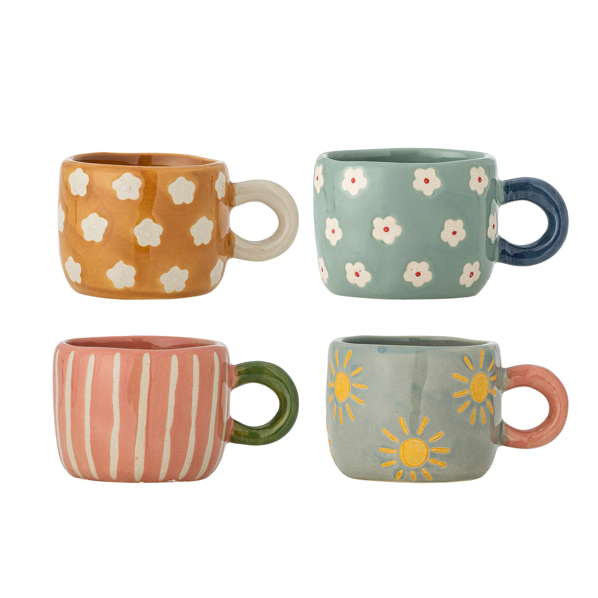 Nini Tasse, Multipack, Bunt, Steingut in Multi präsentiert im Onlineshop von KAQTU Design AG. Tasse ist von Bloomingville