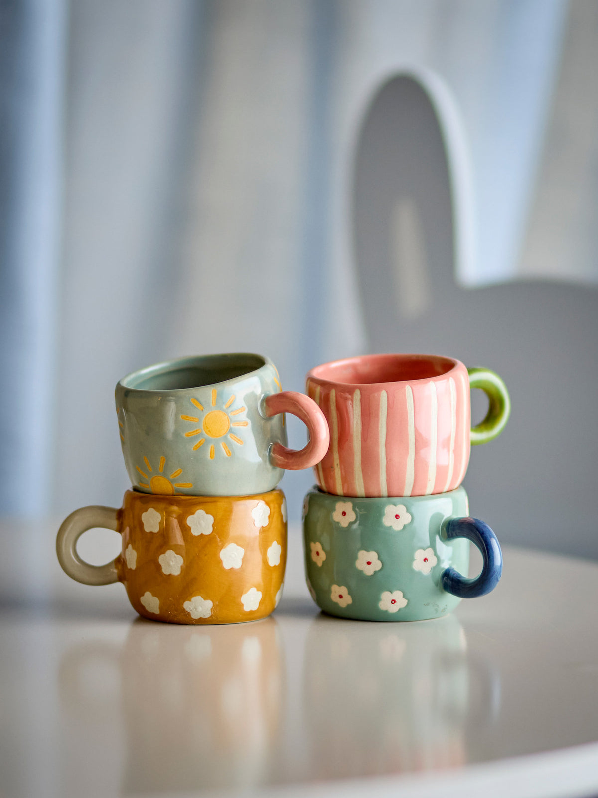 Nini Tasse, Multipack, Bunt, Steingut in Multi präsentiert im Onlineshop von KAQTU Design AG. Tasse ist von Bloomingville