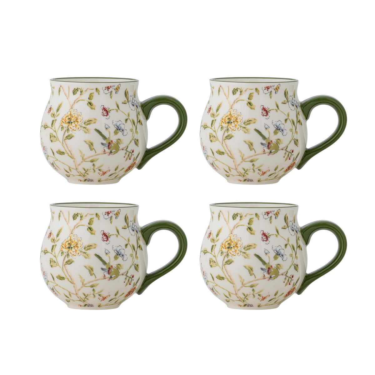 Bloomie Tasse, Bunt, Steingut in Multi präsentiert im Onlineshop von KAQTU Design AG. Tasse ist von Creative Collection