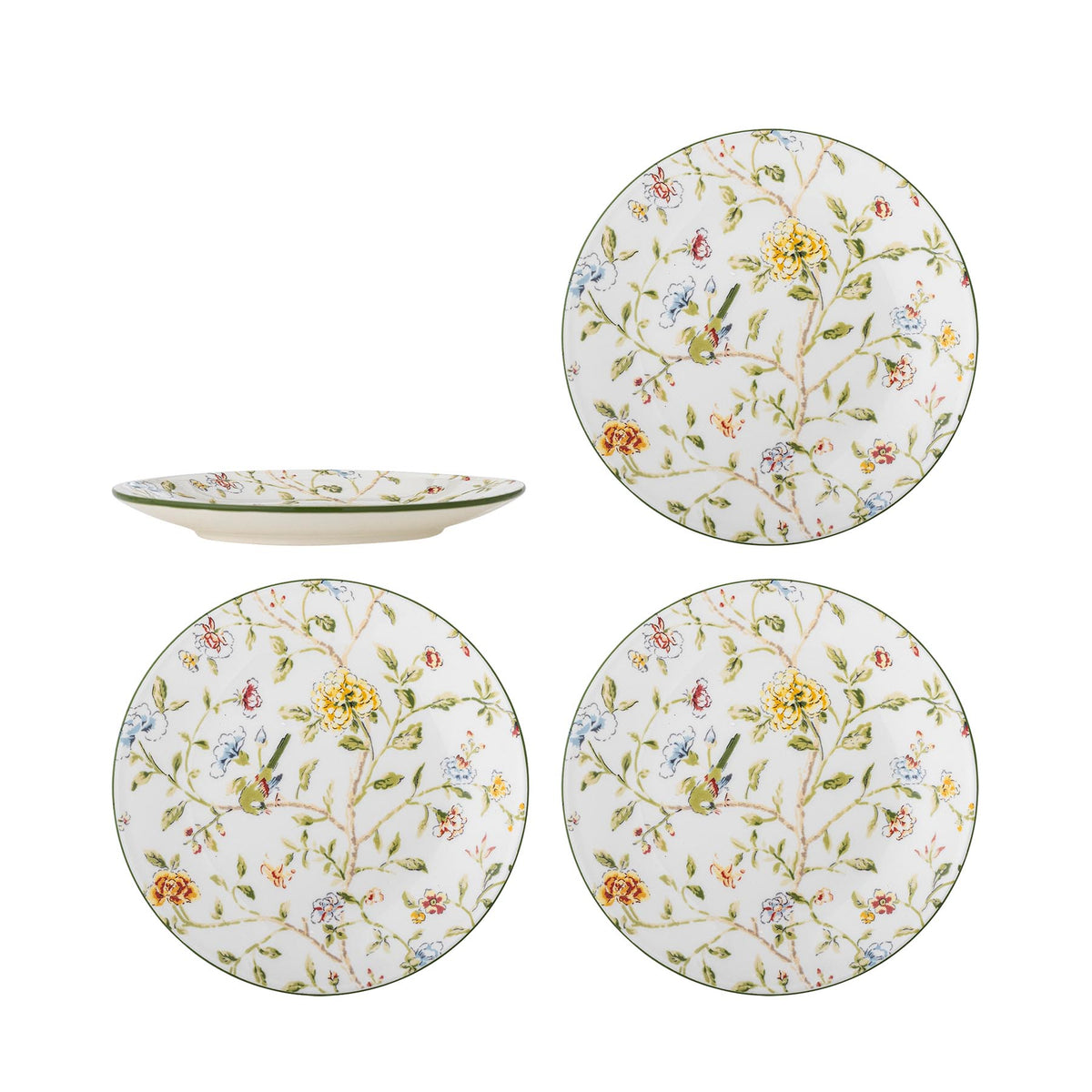 Bloomie Teller, Bunt, Steingut in Multi präsentiert im Onlineshop von KAQTU Design AG. Teller ist von Creative Collection