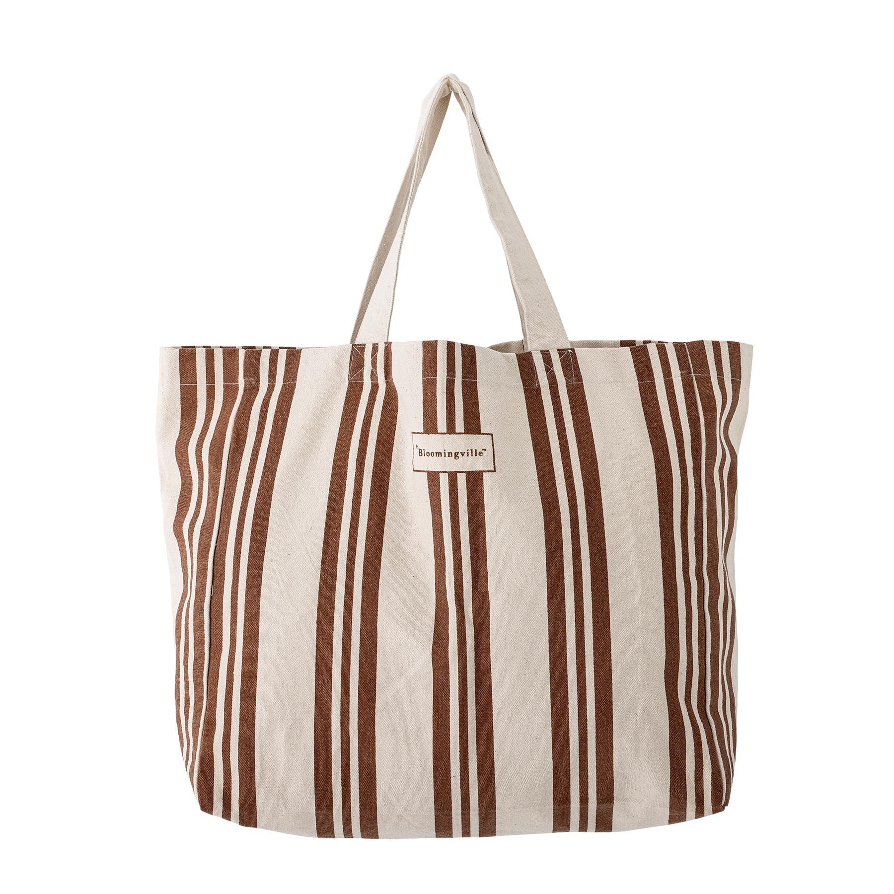 Trina Einkaufstasche, Braun, Baumwolle OEKO-TEX® in Brown präsentiert im Onlineshop von KAQTU Design AG. Tasche ist von Bloomingville