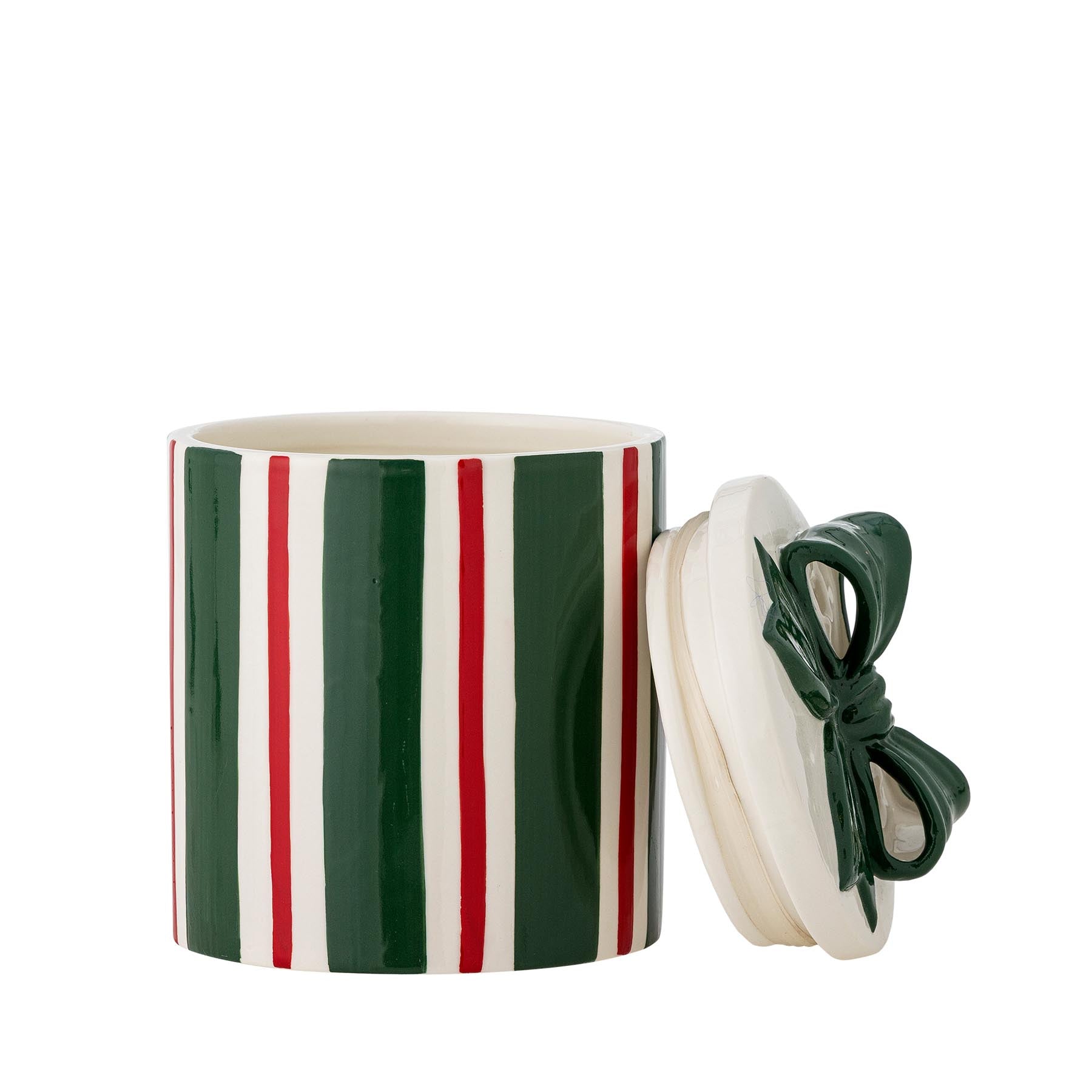 Marnia Gefäß mit Deckel, Grün, Steingut in Green präsentiert im Onlineshop von KAQTU Design AG. Kanne ist von Bloomingville