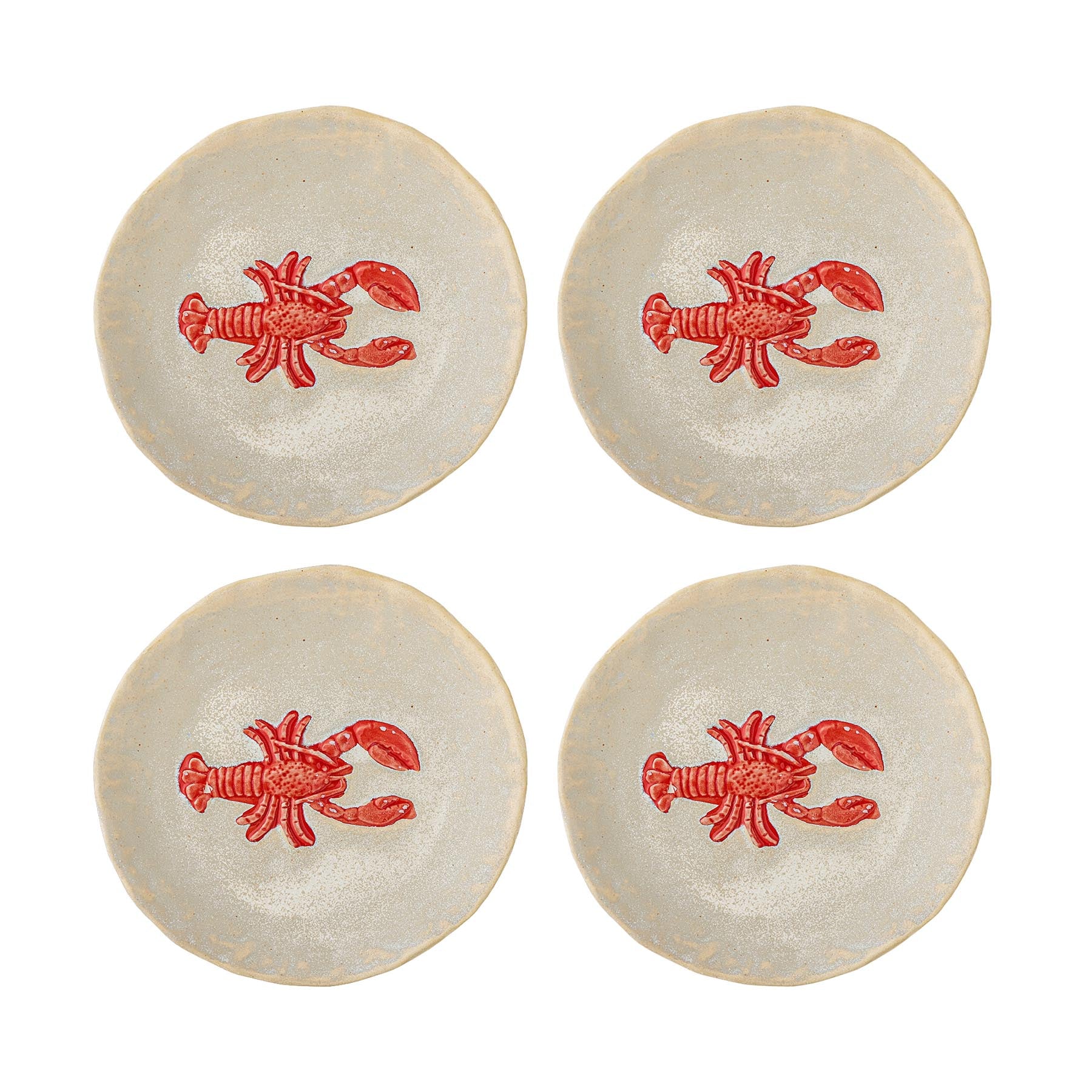 Hadden Teller, Rot, Steingut in Red präsentiert im Onlineshop von KAQTU Design AG. Teller ist von Creative Collection