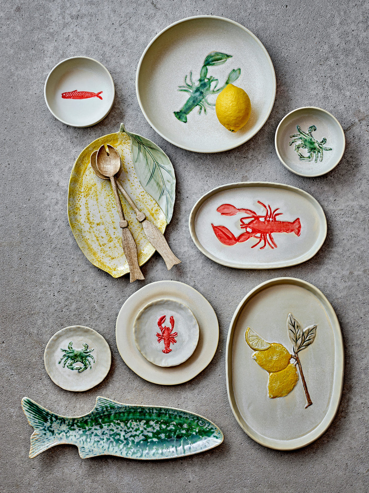 Hadden Schale, Grün, Steingut in Green präsentiert im Onlineshop von KAQTU Design AG. Schale ist von Creative Collection