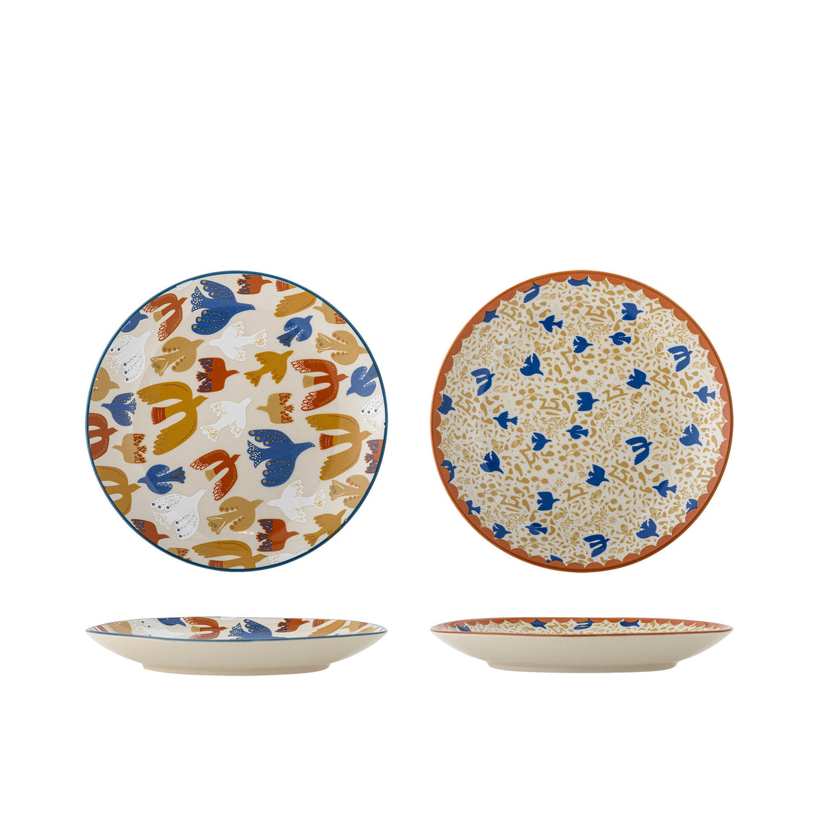 Anniversary Teller, Bunt, Steingut in Multi präsentiert im Onlineshop von KAQTU Design AG. Teller ist von Bloomingville
