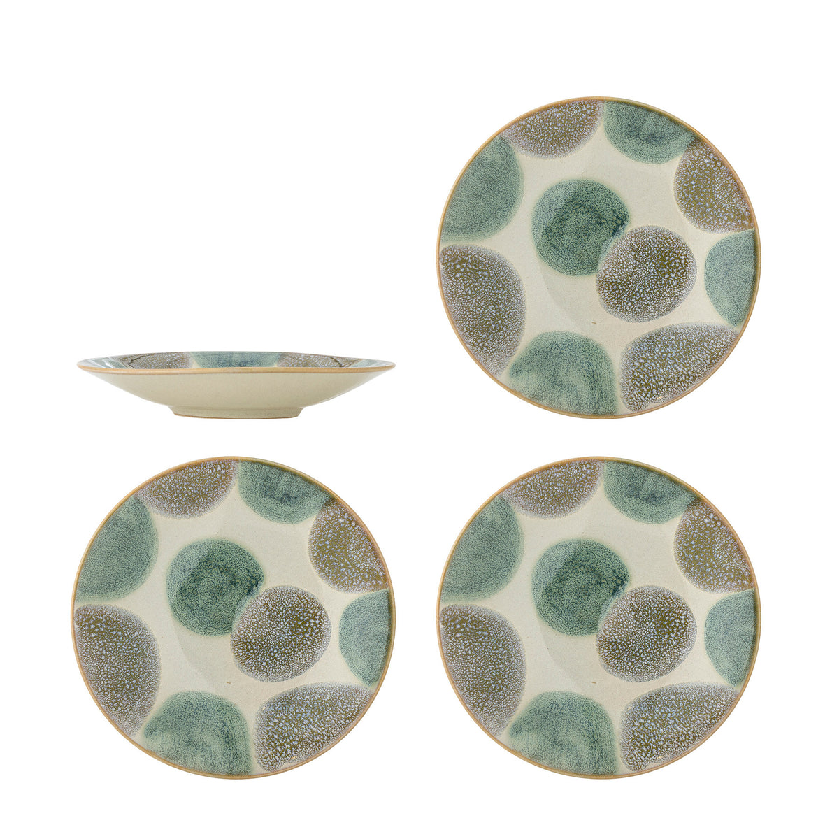 Bethany Teller, Bunt, Steingut in Multi präsentiert im Onlineshop von KAQTU Design AG. Teller ist von Creative Collection
