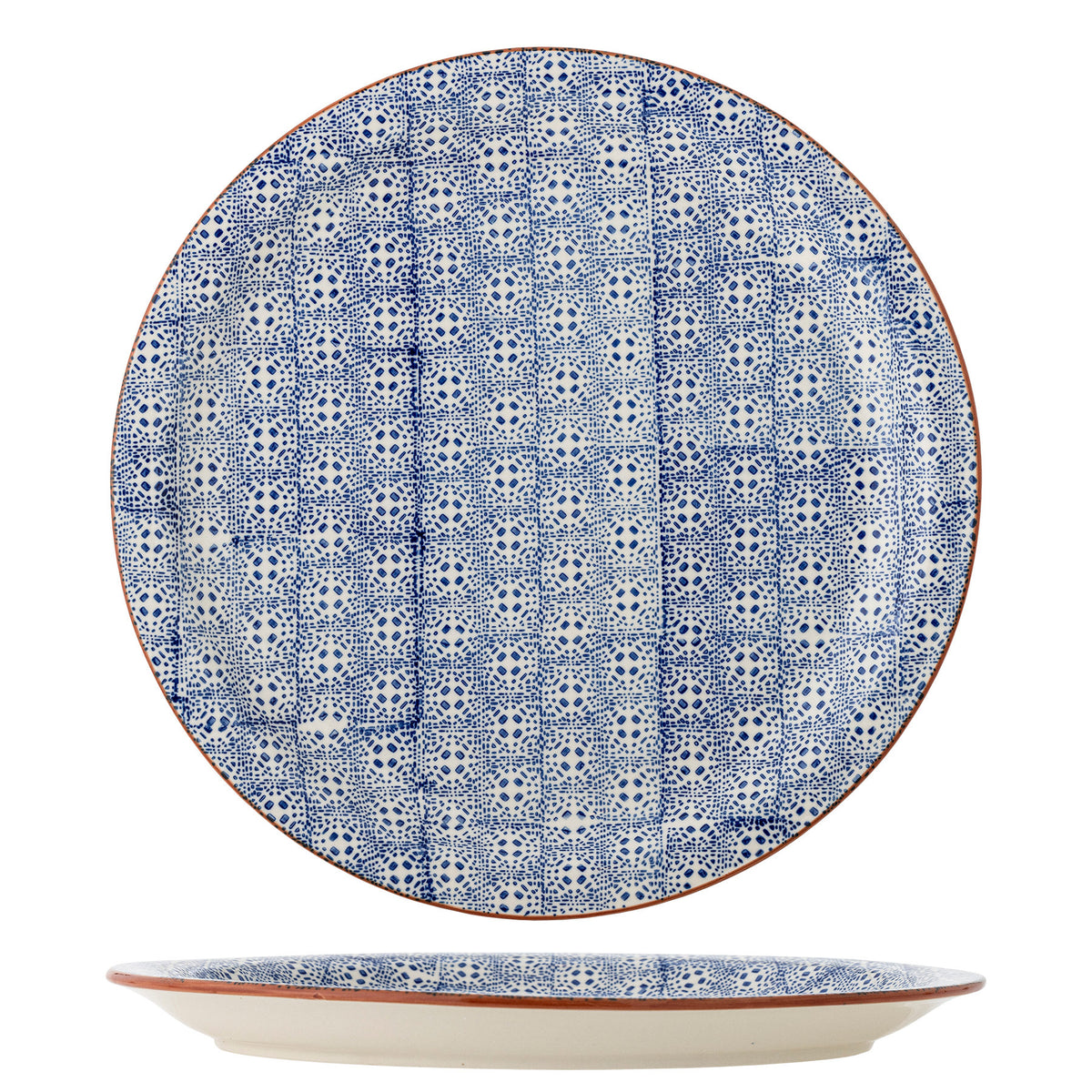 Karine Servierplatte, Blau, Steingut in Blue präsentiert im Onlineshop von KAQTU Design AG. Servierplatten ist von Bloomingville
