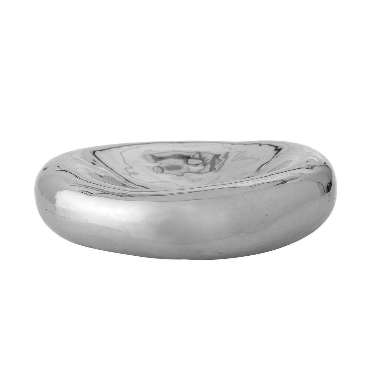 Shine Schale, Silber, Steingut in Silver präsentiert im Onlineshop von KAQTU Design AG. Schale ist von Bloomingville