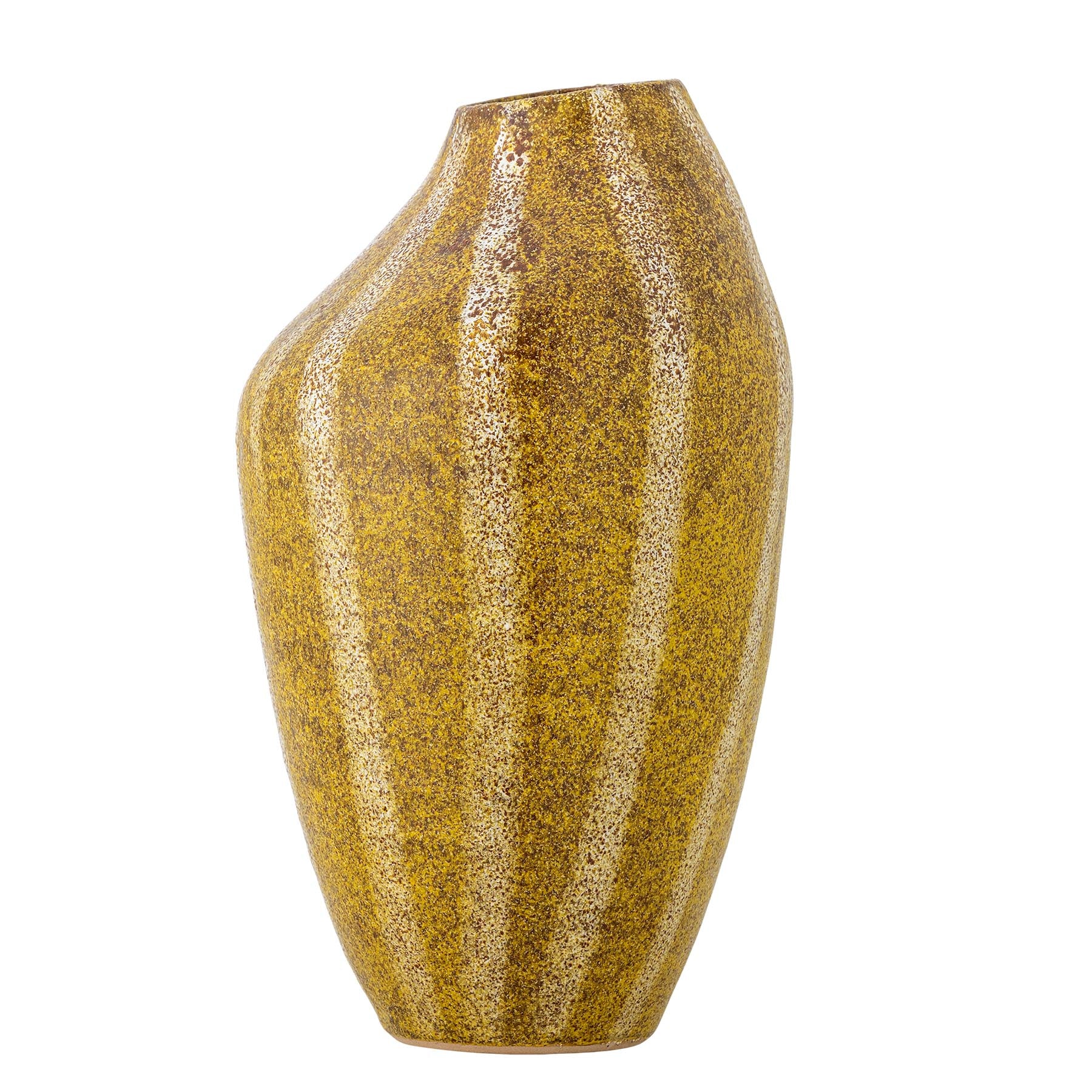 Abella Vase, Gelb, Steingut in Yellow präsentiert im Onlineshop von KAQTU Design AG. Vase ist von Creative Collection