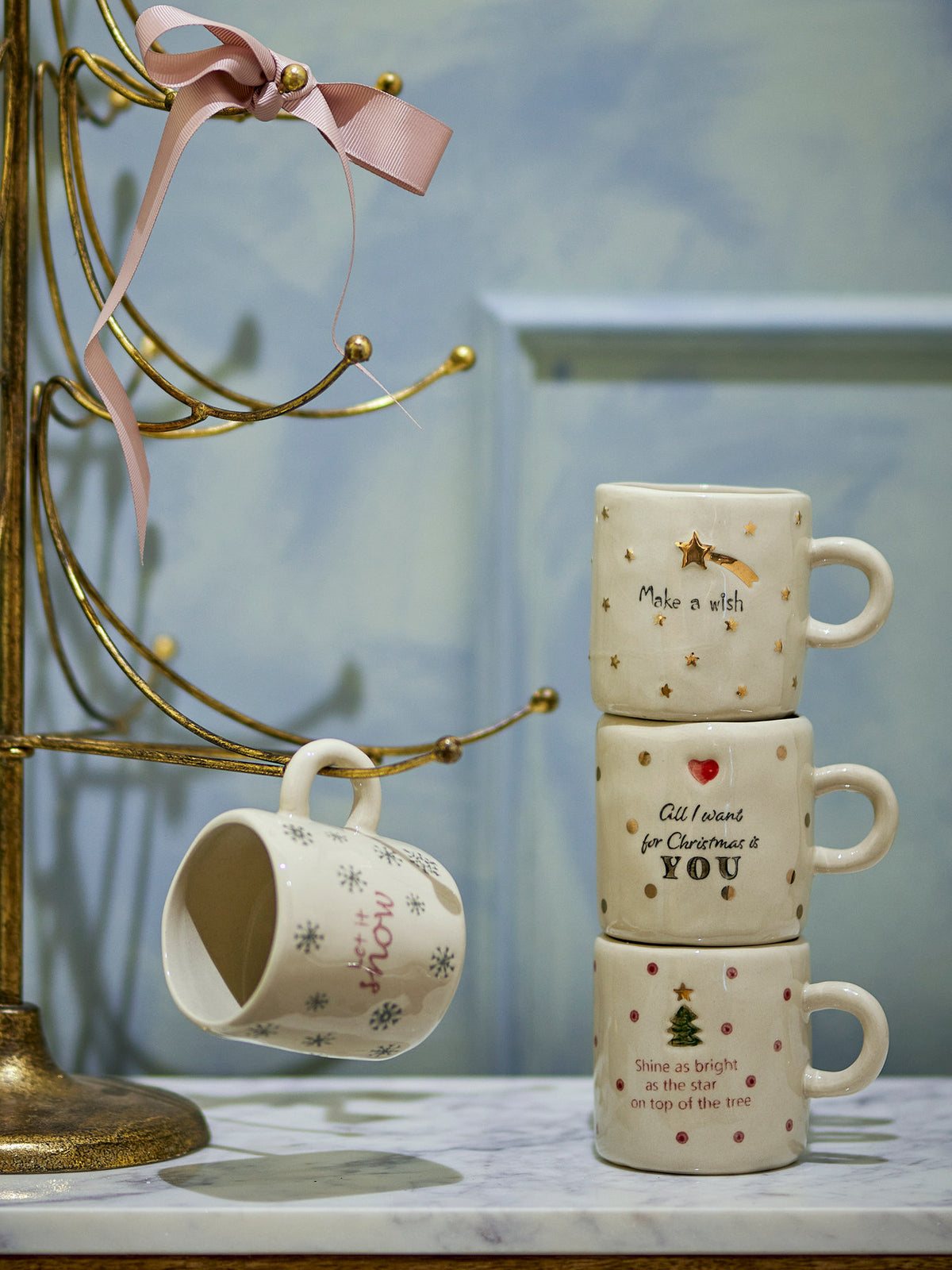 Christy Tasse, Multipack, Natur, Steingut in Nature präsentiert im Onlineshop von KAQTU Design AG. Tasse ist von Bloomingville