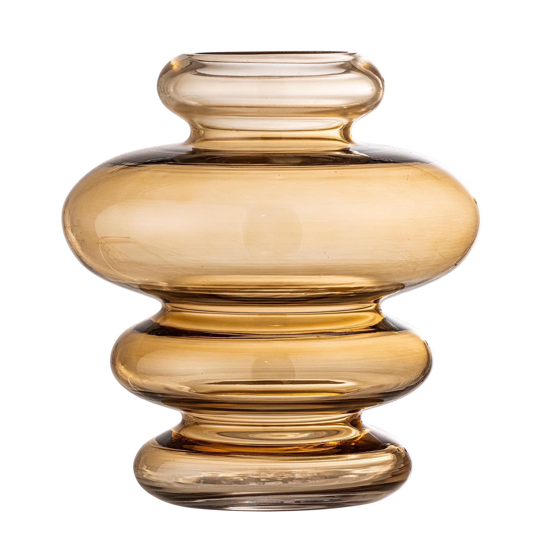 Kayn Vase, Gelb, Glas in Yellow präsentiert im Onlineshop von KAQTU Design AG. Vase ist von Bloomingville