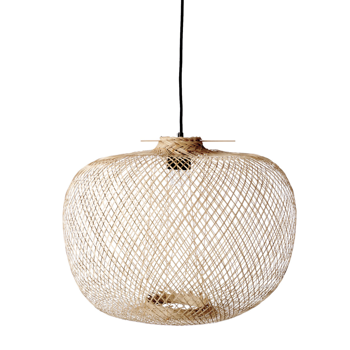 Rodi Hängeleuchte, Natur, Bambus in Nature präsentiert im Onlineshop von KAQTU Design AG. Pendelleuchte ist von Bloomingville